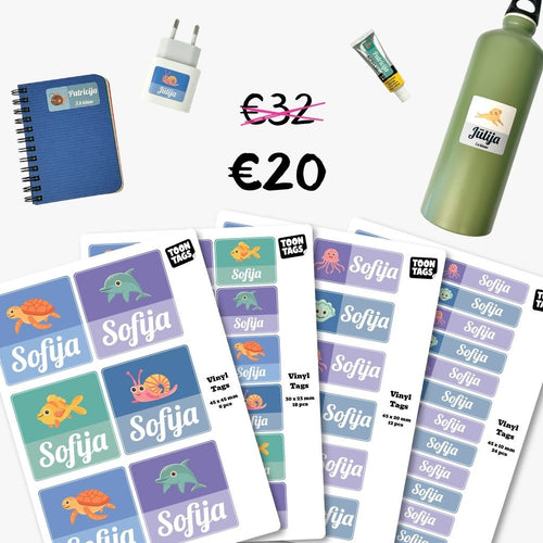 Mazgājamo uzlīmju komplekts